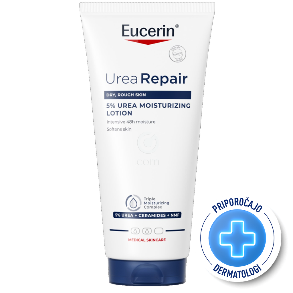 Eucerin UreaRepair 5 % Urea, losjon za telo za suho kožo (200 ml)