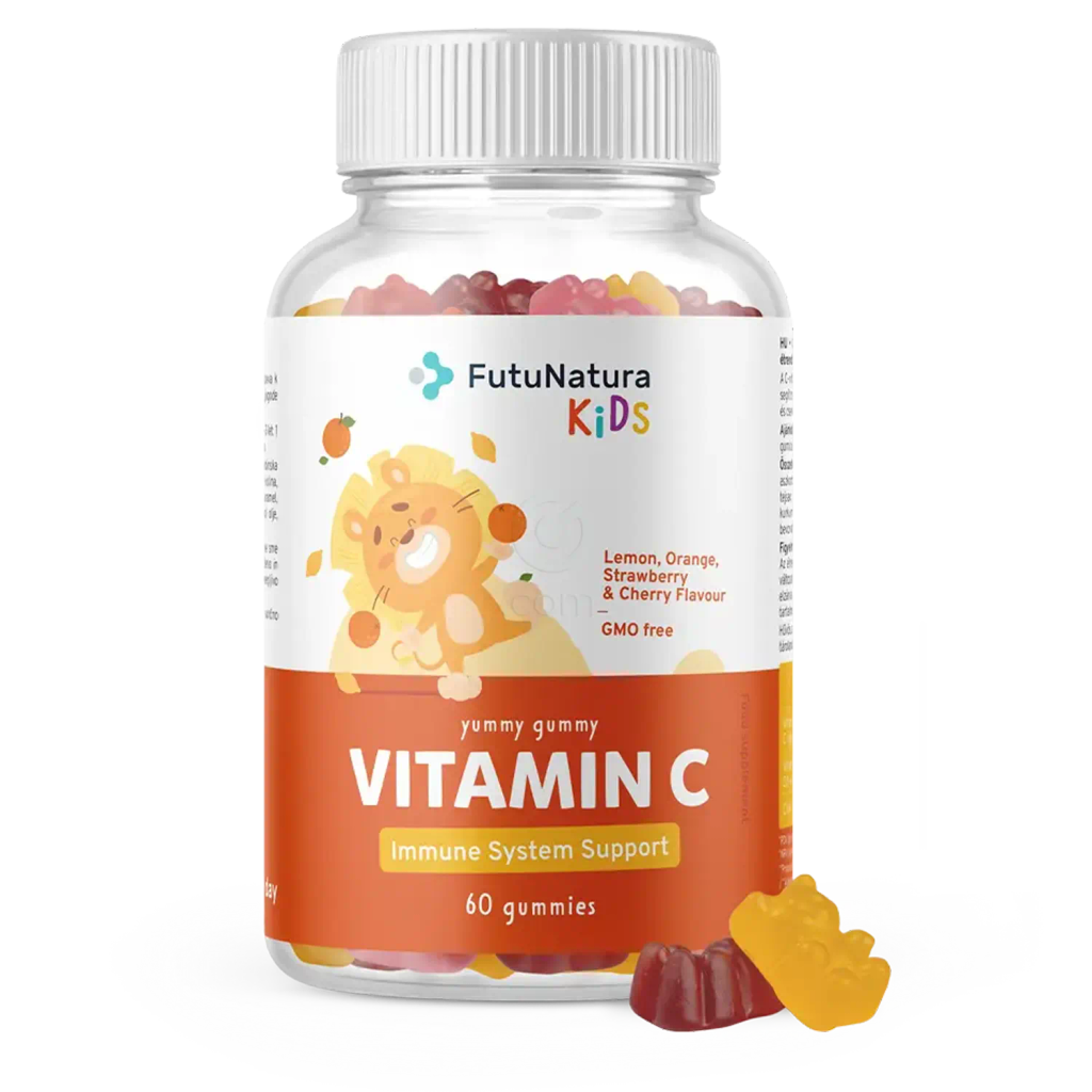 FutuNatura Kids Vitamin C, gumiji za otroke (60 bonbonov)