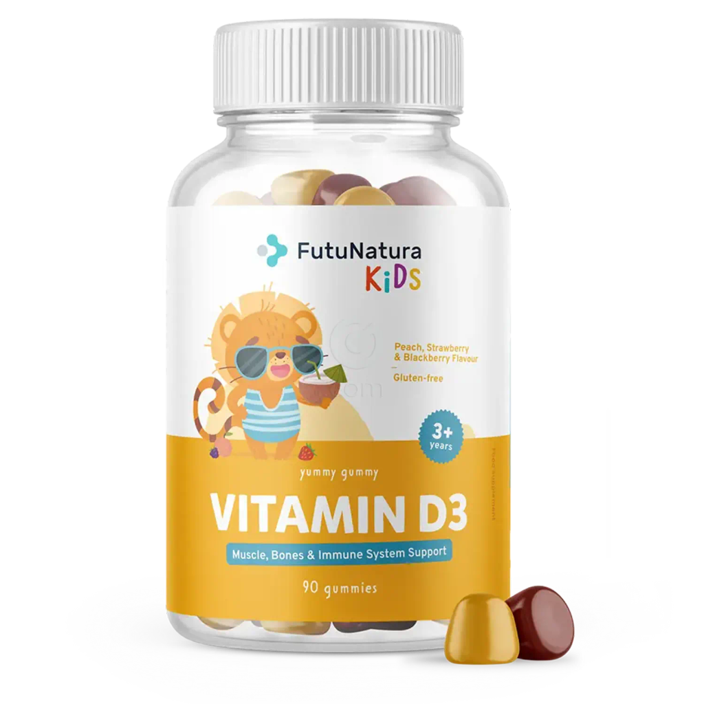 FutuNatura Kids Vitamin D3, gumiji za otroke (90 bonbonov)