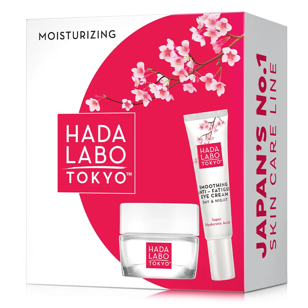 Hada Labo Tokyo Absolute Smoothing & Anti-Age Fatigue, darilni set (50 ml + 15 ml)