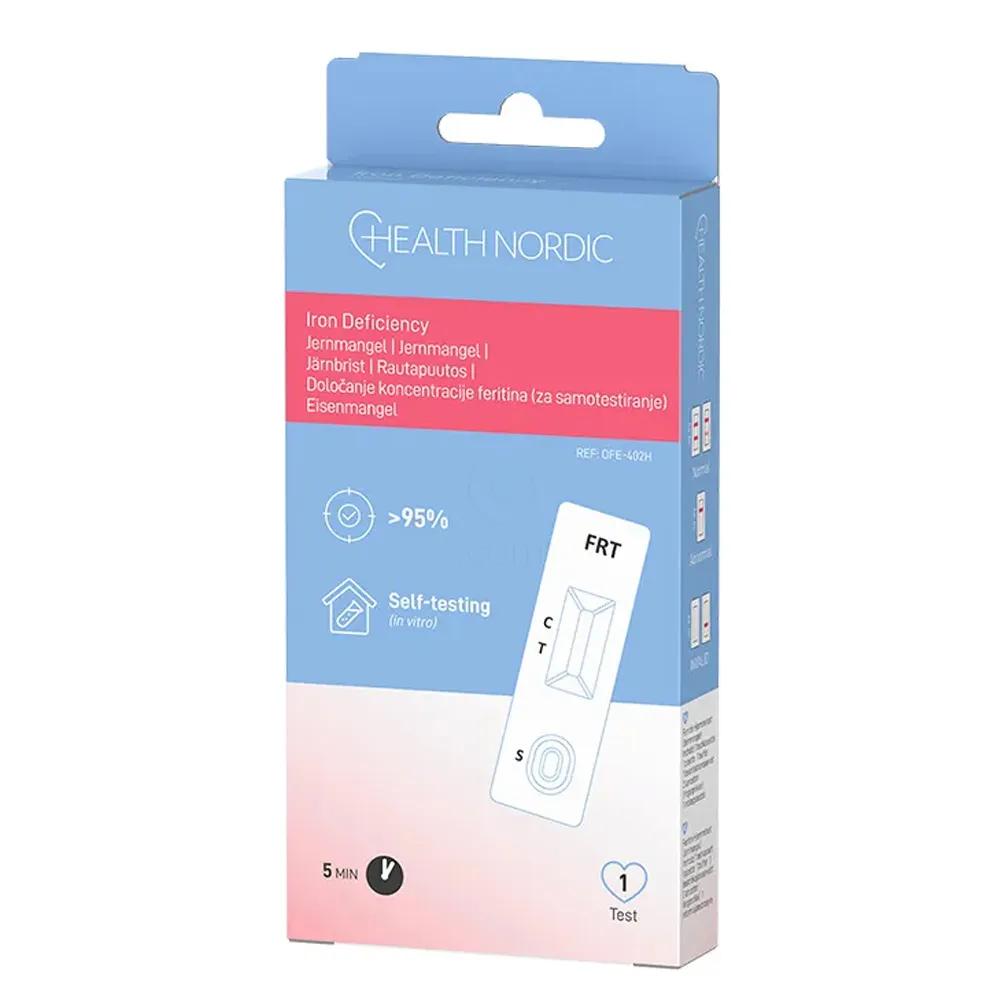 Health Nordic, test feritina (1 komplet)