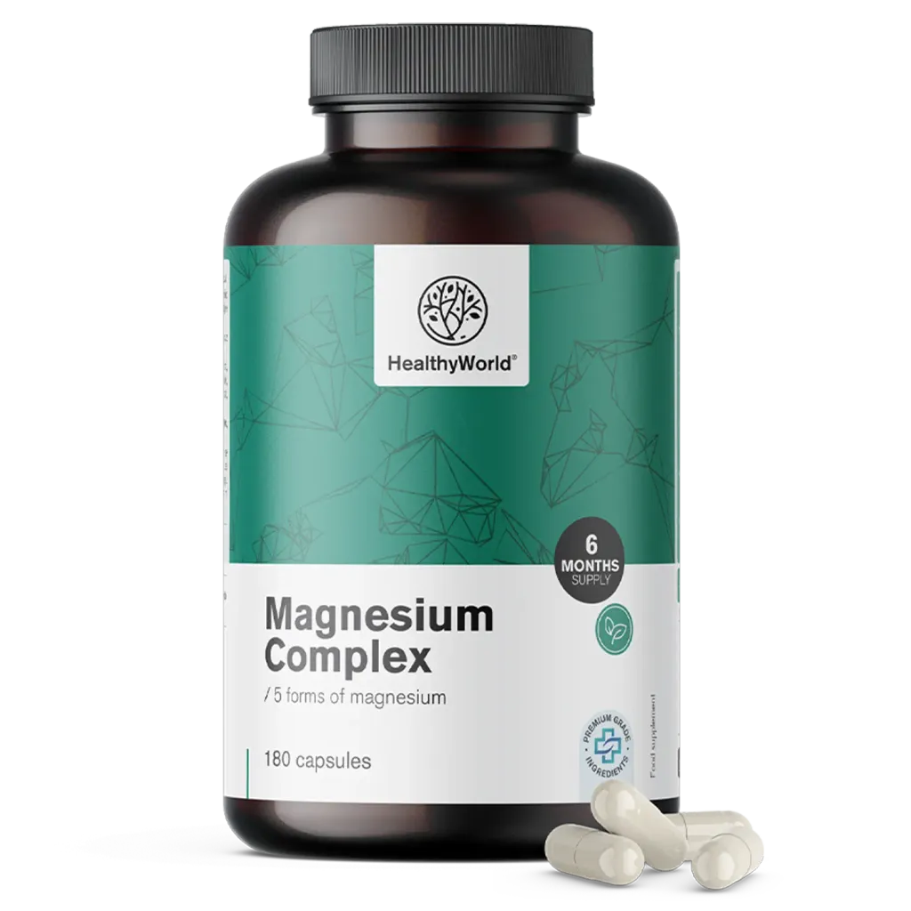 HealthyWorld Magnezij kompleks, kapsule (180 kapsul)
