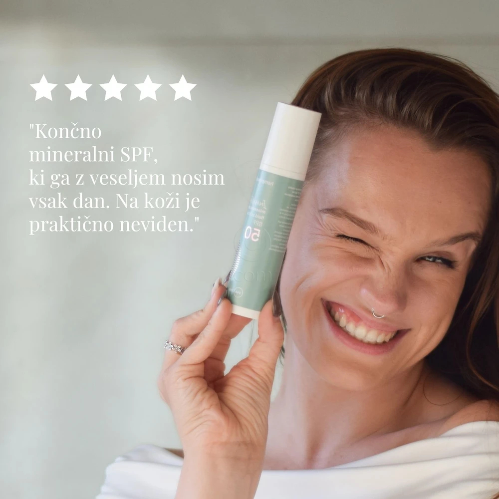Hemptouch, Invisible mineralni zaščitni fluid za obraz - ZF 50 (50 ml)