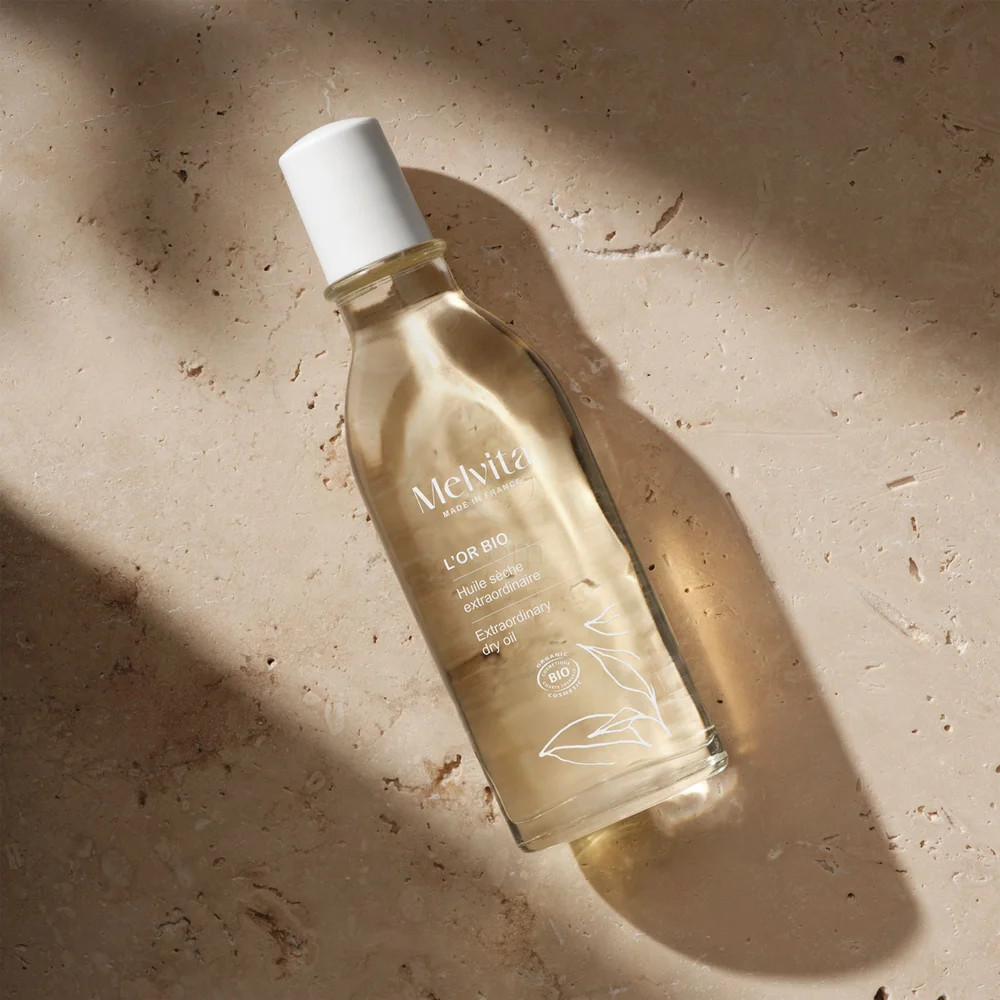 Melvita L'Or Bio, izjemno zlato suho olje za obraz, telo in lase (100 ml)