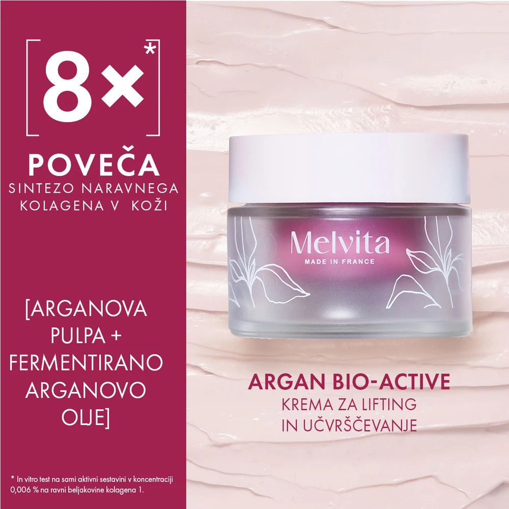 Melvita Argan Bio-Active, krema za lifting in učvrščevanje za normalno do suho kožo (50 ml)