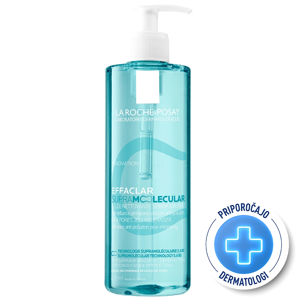 LRP Effaclar Supramolecular, čistilni gel za mastno kožo (400 ml)