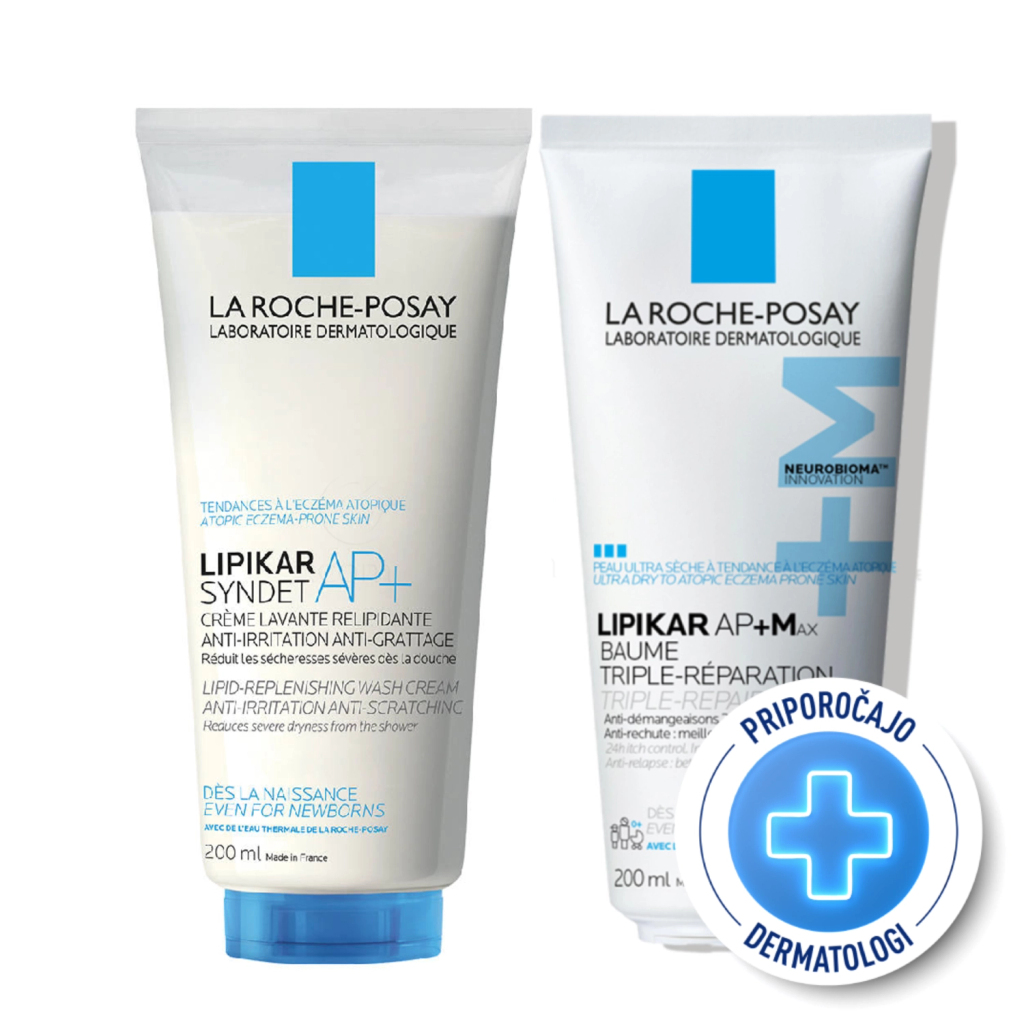 LRP Lipikar, družinski protokol - nega za suho kožo, nagnjeno k atopiji (2 x 200 ml)