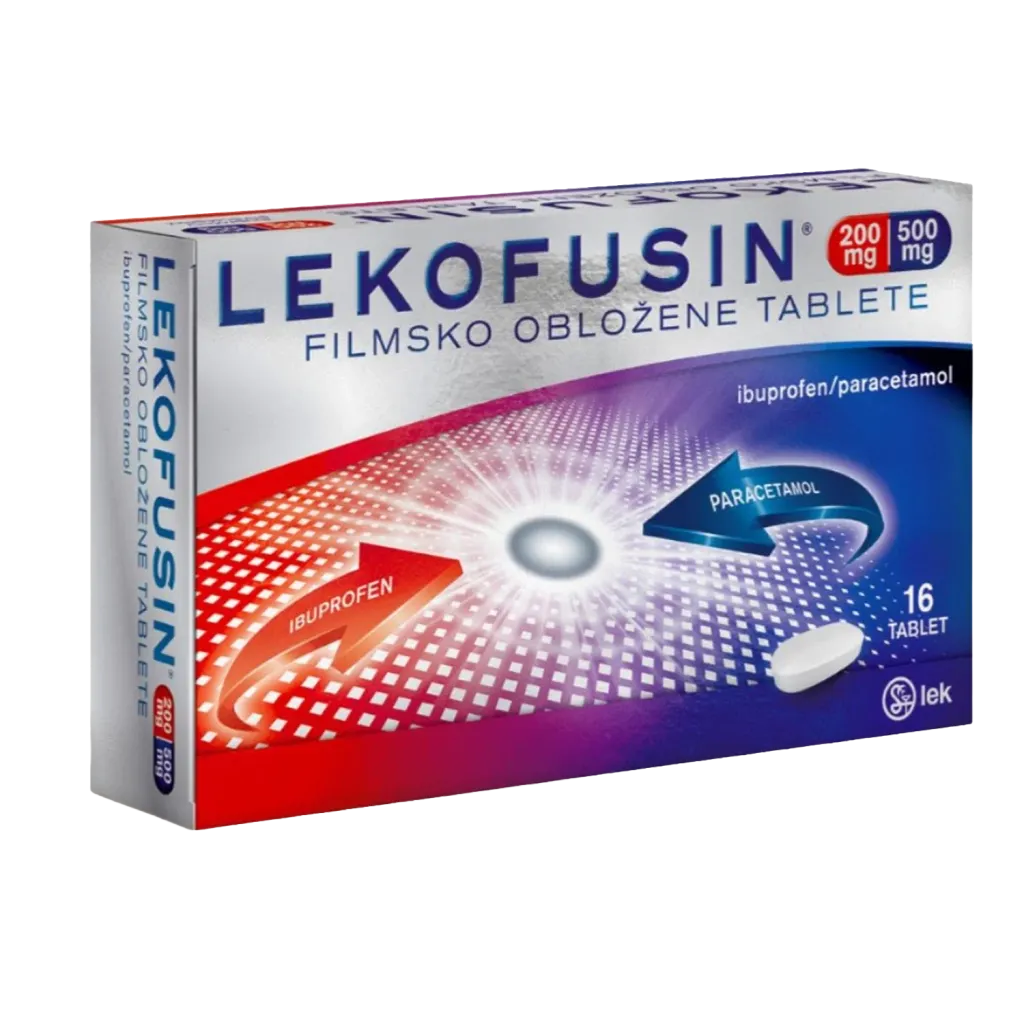 Lekofusin 200 mg/500 mg, filmsko obložene tablete (16 tablet)
