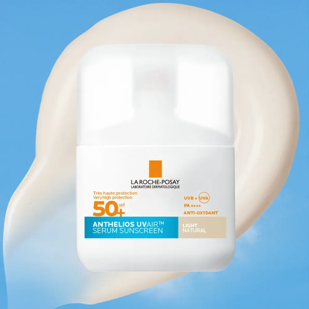 LRP Anthelios UVAir, dnevni tonirani serum za zaščito pred sonce - Light - ZF50+ (50 ml)