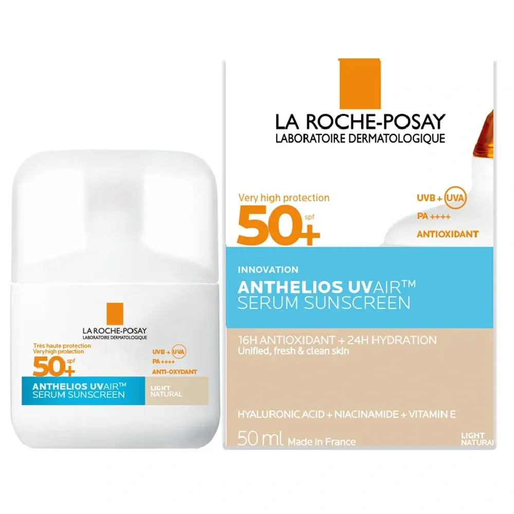 LRP Anthelios UVAir, dnevni tonirani serum za zaščito pred sonce - Light - ZF50+ (50 ml)