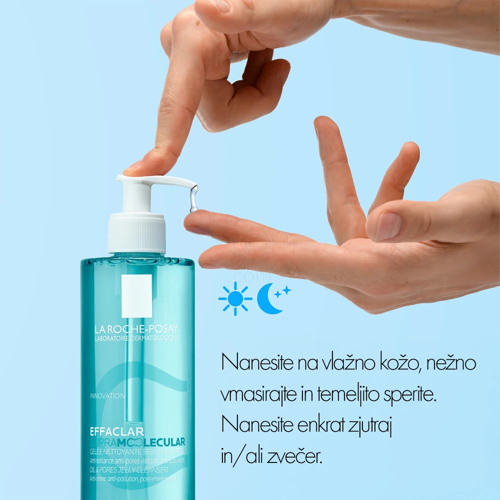 LRP Effaclar Supramolecular, čistilni gel za mastno kožo (400 ml)