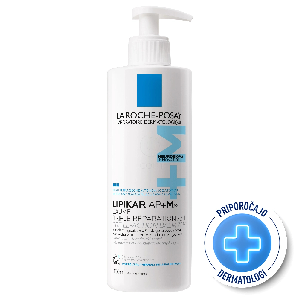 LRP Lipikar AP+Max, balzam s trojnim delovanjem (400 ml)