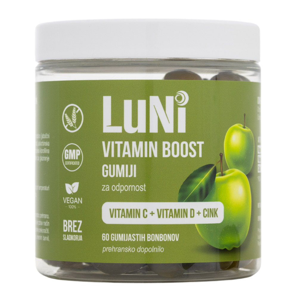 Luni Vitamin Boost, gumiji (60 bonbonov)
