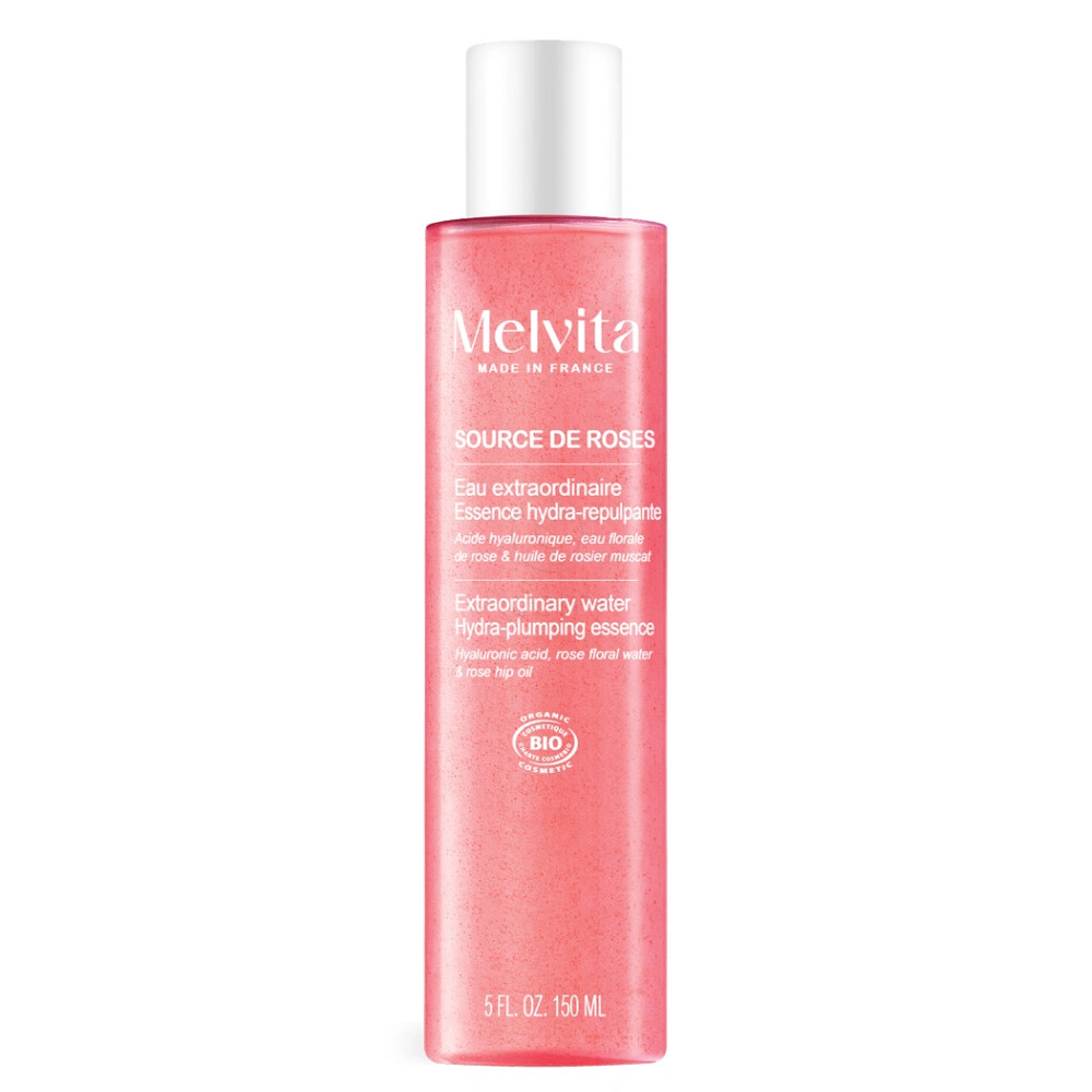 Melvita Source de Roses, intenzivna vodica - esenca za vlaženje in napeto kožo obraza (150 ml)