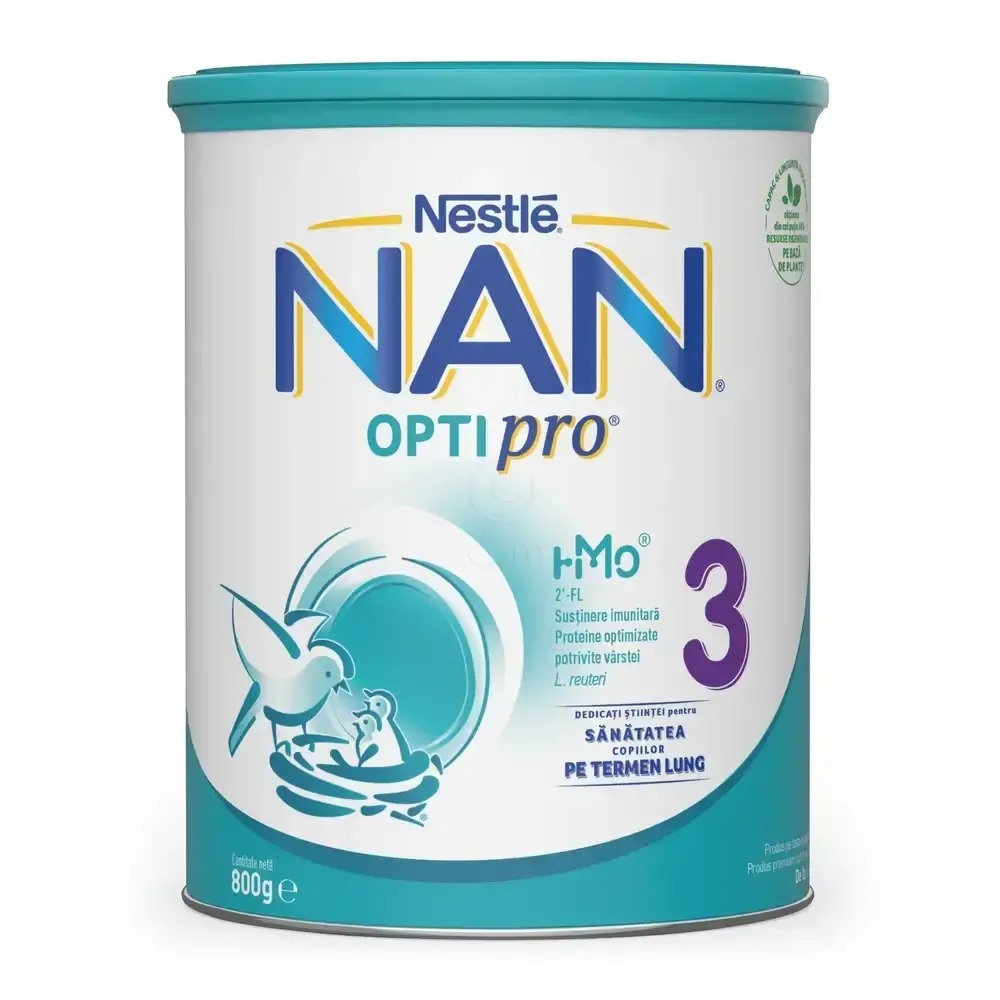 NAN Optipro 3, nadaljevalno mleko za majhne otroke (800 g)