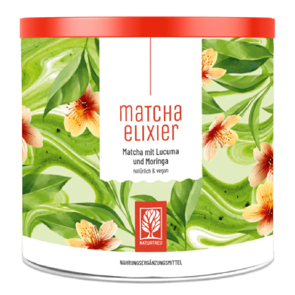 Naturtreu Matcha zeleni eliksir, lucuma in moringa, prašek (180 g)