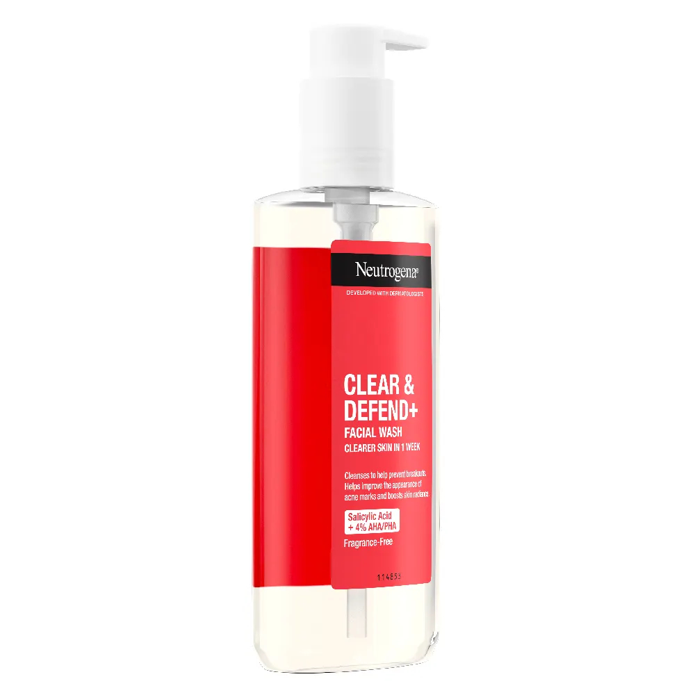 Neutrogena Clear&Defend+, čistilni gel za obraz (200 ml)