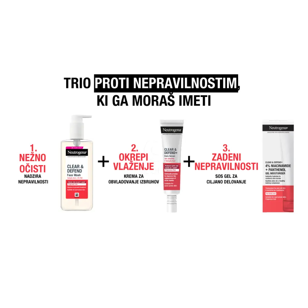 Neutrogena Clear&Defend+, serum za obraz (30 ml)