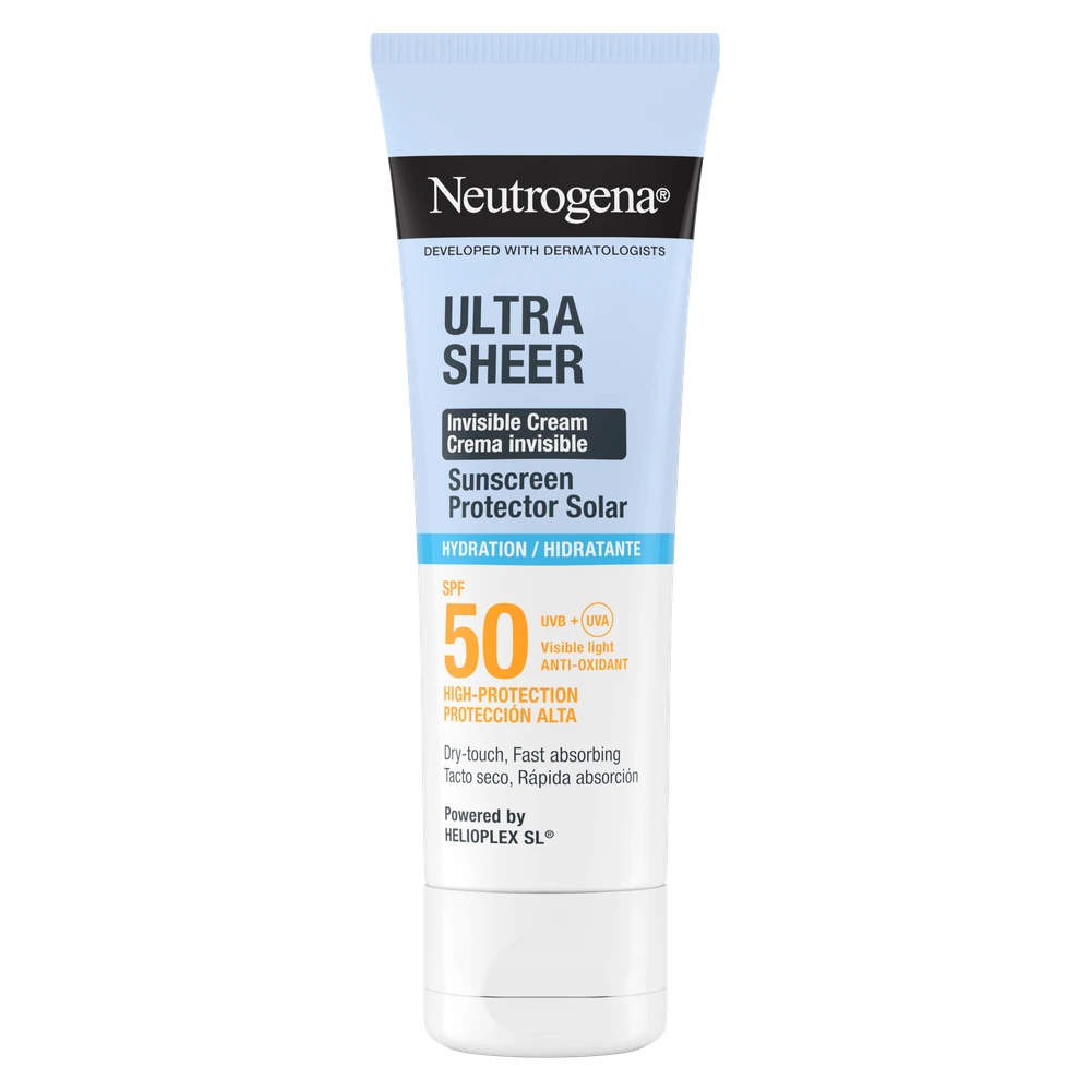 Neutrogena Ultra Sheer, nevidna vlažilna krema za zaščito pred soncem - ZF50 (50 ml)