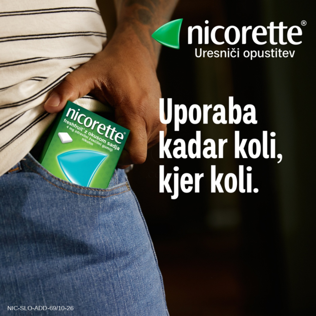 Nicorette Freshmint, 2 mg zdravilni žvečilni gumiji (30 žvečilnih gumijev)
