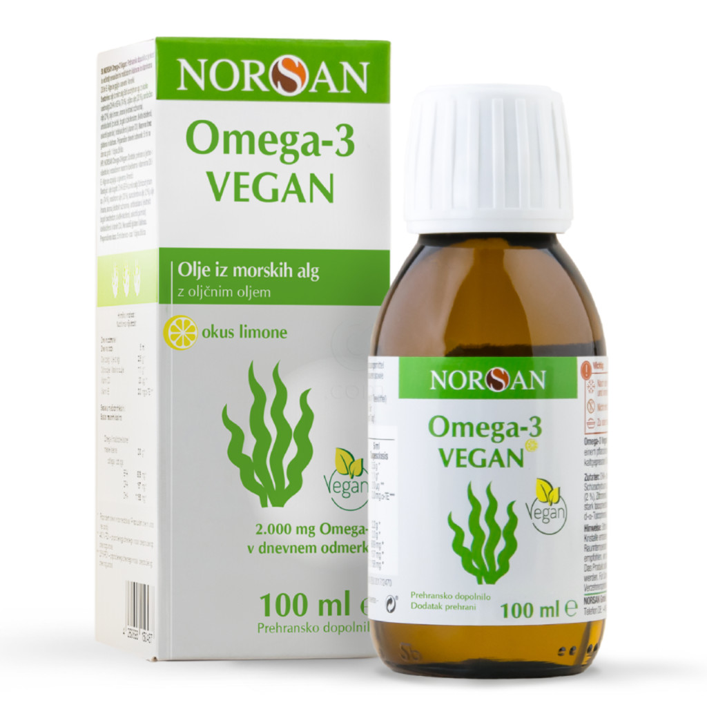 Norsan Omega-3 Vegan, olje (100 ml)