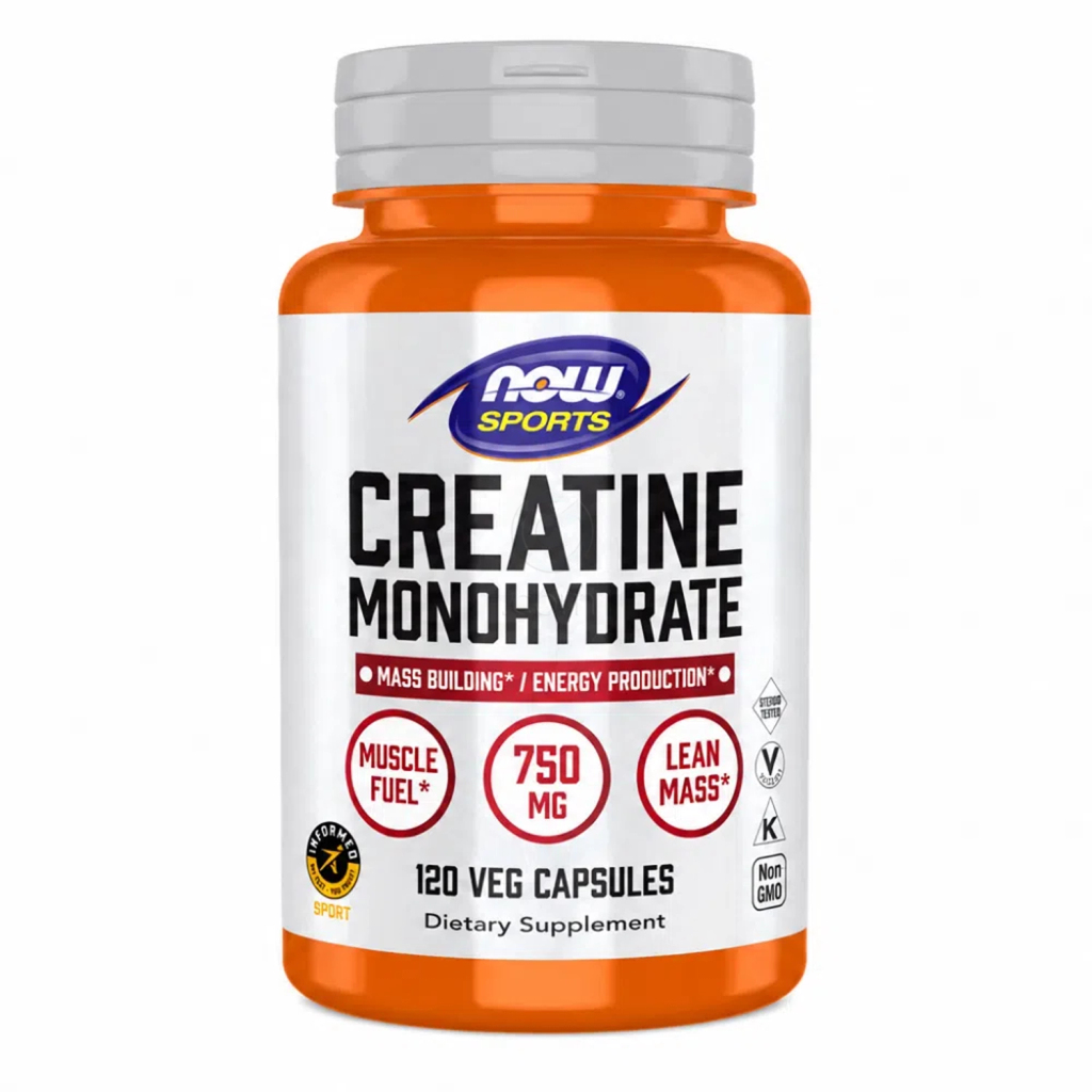 NOW Kreatin Monohidrat 750 mg, kapsule (120 kapsul)