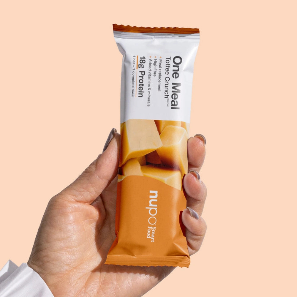 Nupo One Meal, ploščica za nadomestitev obroka - Toffee Crunch (15 x 60 g)