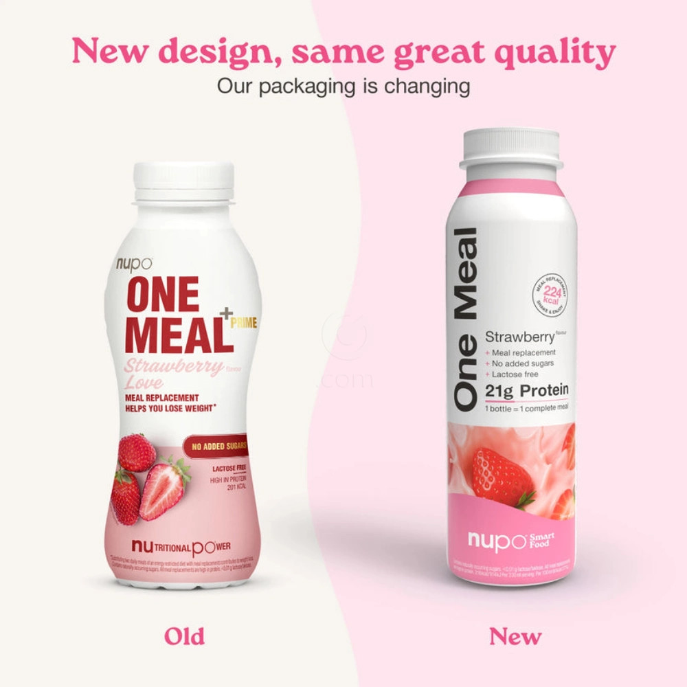 Nupo One Meal RTD, nadomestilo obroka Jagoda (12 x 330 ml)