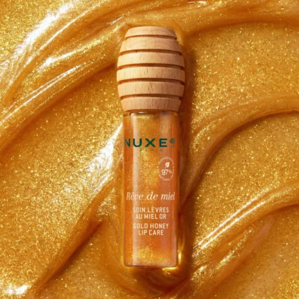 Nuxe Reve de Miel Honey Lip Gold, nega za ustnice z etuijem (10 ml)
