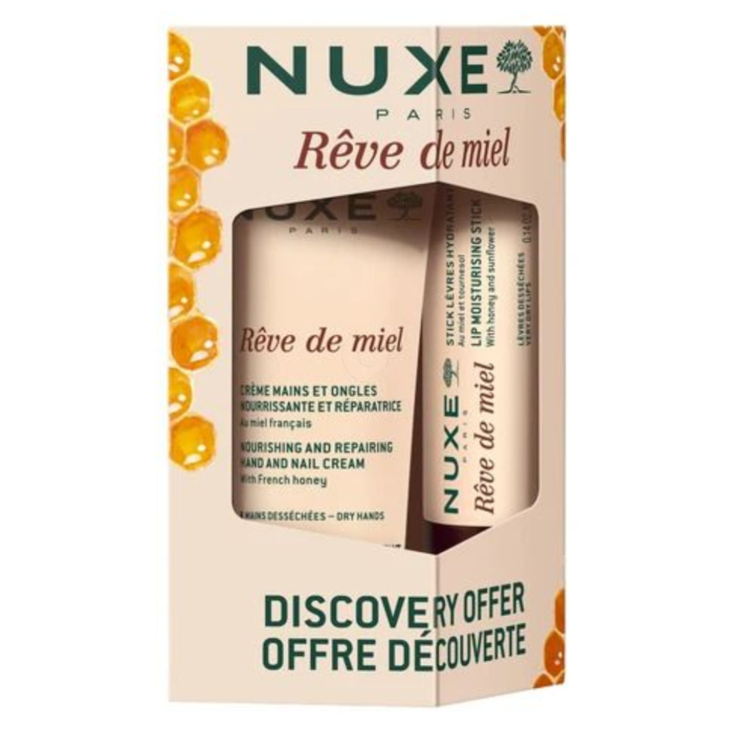 Nuxe Reve de Miel, komplet za roke in ustnice (30 ml + 4 g)