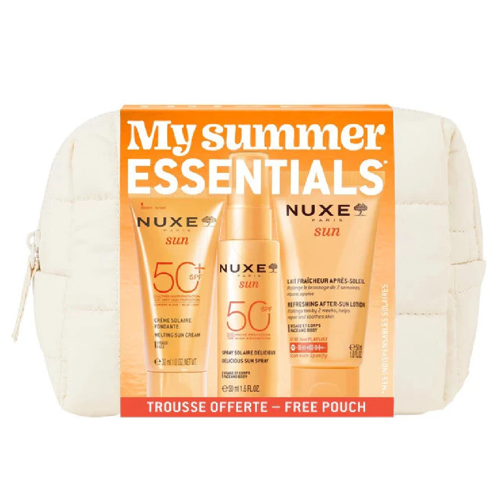Nuxe Sun My Summer Essentials, poletni set za zaščito pred soncem in nego po sončenju (30 ml + 50 ml + 50 ml)