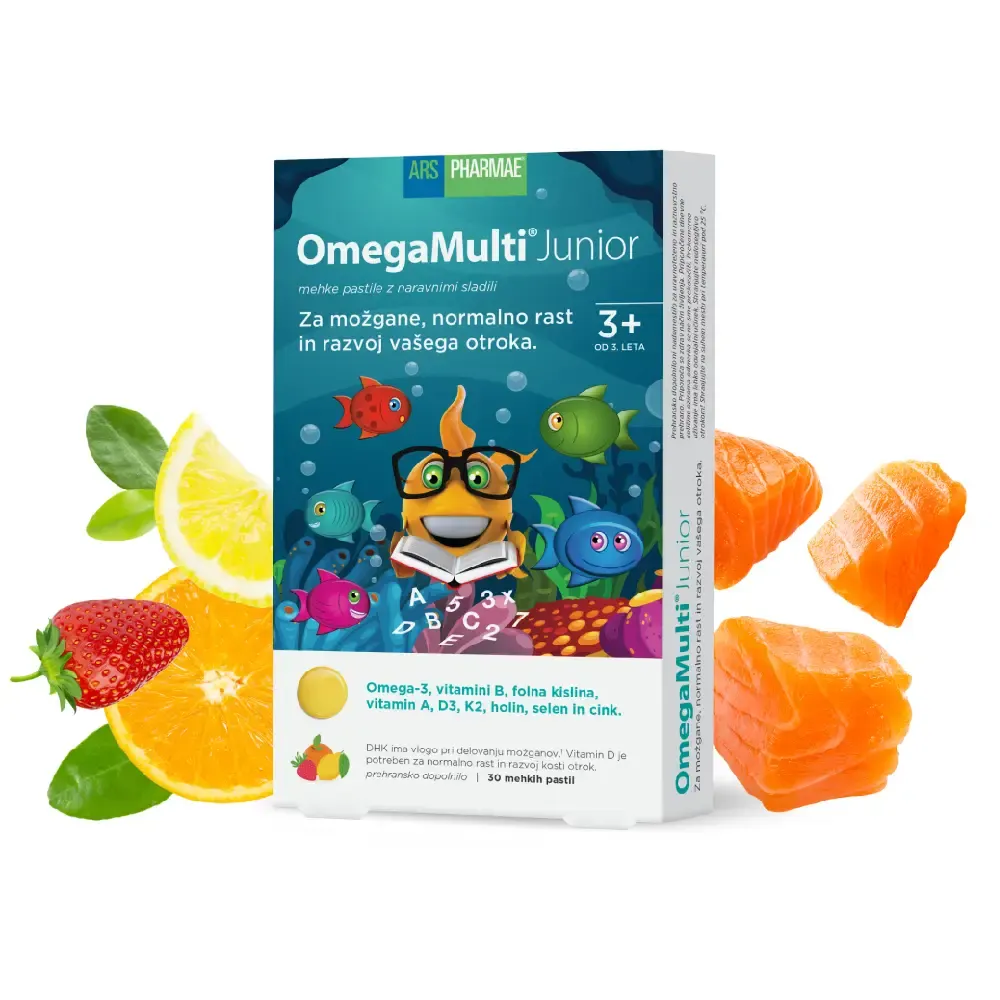 OmegaMulti Junior Ars Pharmae, mehke pastile (30 pastil)