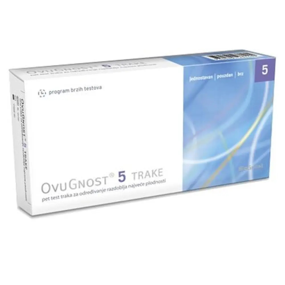 Ovugnost 5, test za ugotavljanje ovulacije (5 kosov)