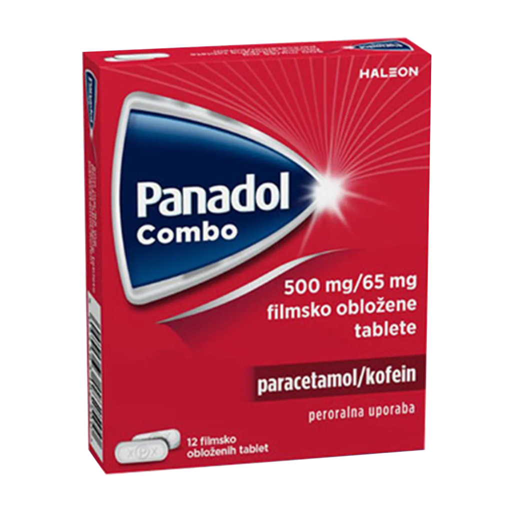 Panadol Combo 500 mg/65 mg, filmsko obložene tablete (12 tablet)