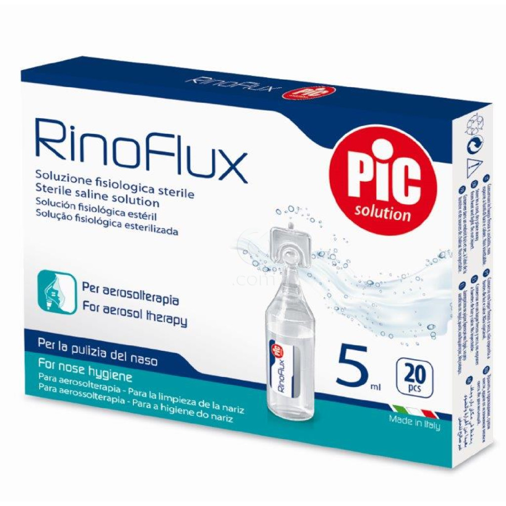 PIC Rinoflux, sterilna fiziološka raztopina - 20 x 5 ml