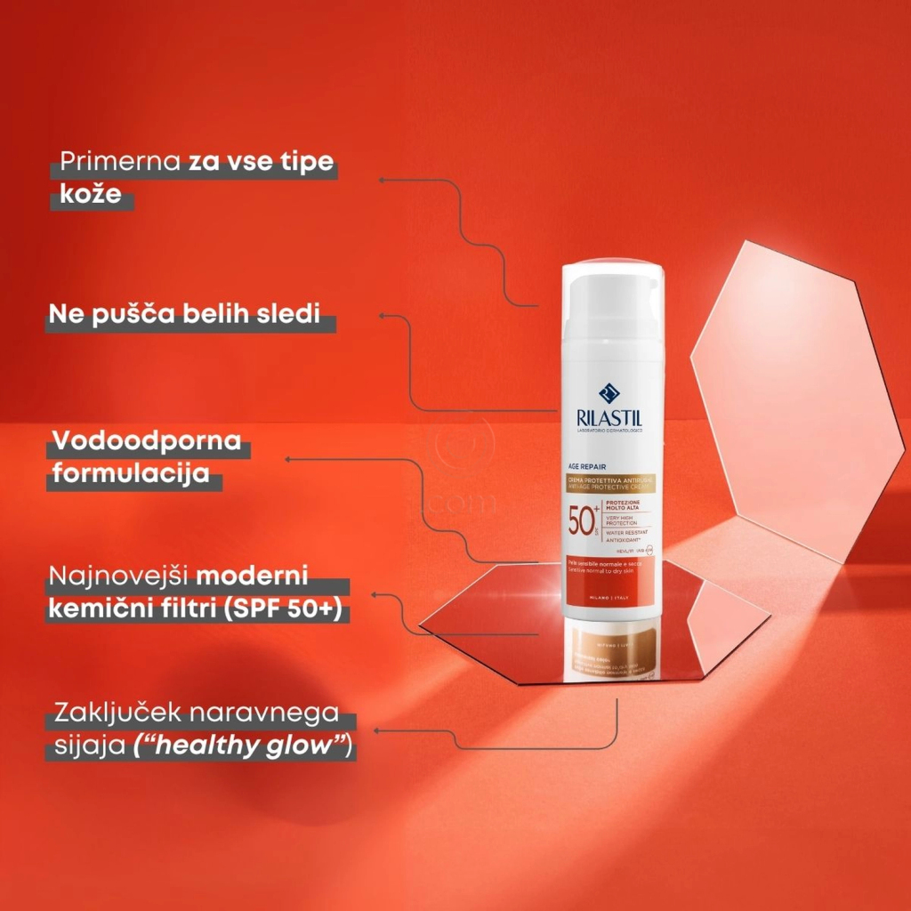 Rilastil Age Repair, krema za zaščito pred soncem - ZF 50+ (50 ml)