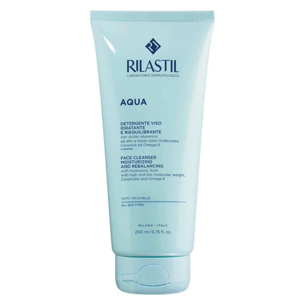 Rilastil Aqua, čistilna emulzija za obraz (200 ml)