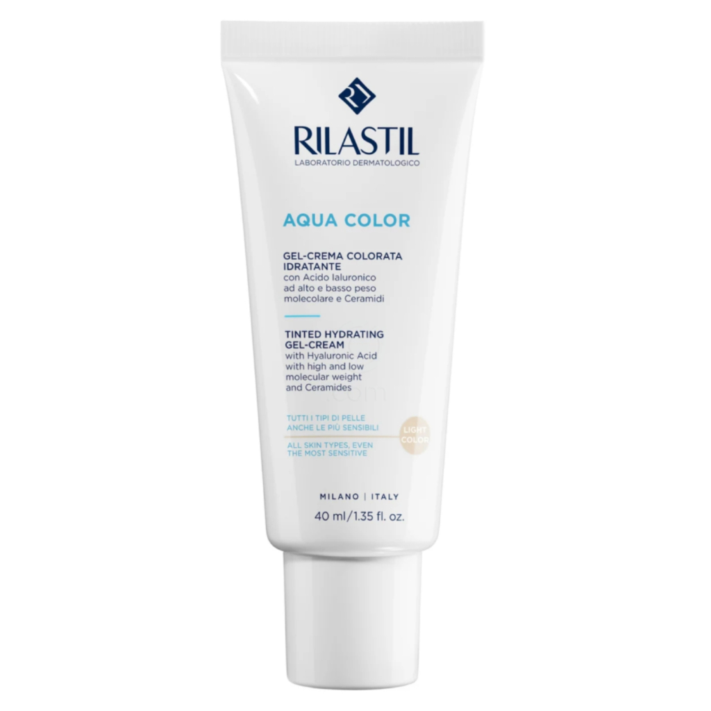 Rilastil Aqua Color, obarvana CC gel krema - light (40 ml)