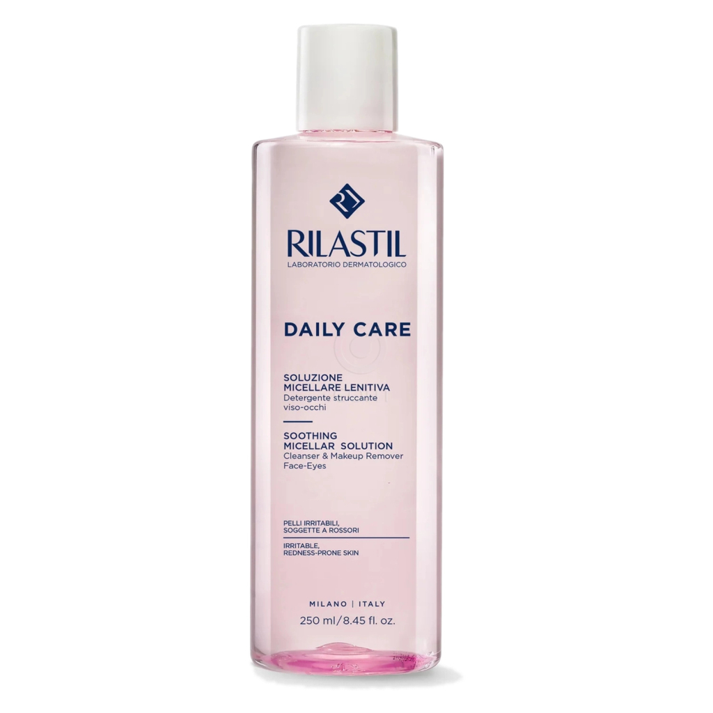 Rilastil Daily Care, pomirjujoča micelarna voda za obraz in področje okoli oči (250 ml)