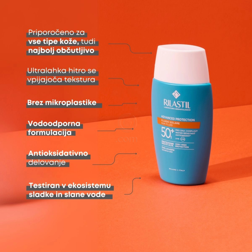 Rilastil Advanced Protection, fluid za zaščito pred soncem - ZF50+ (50 ml)