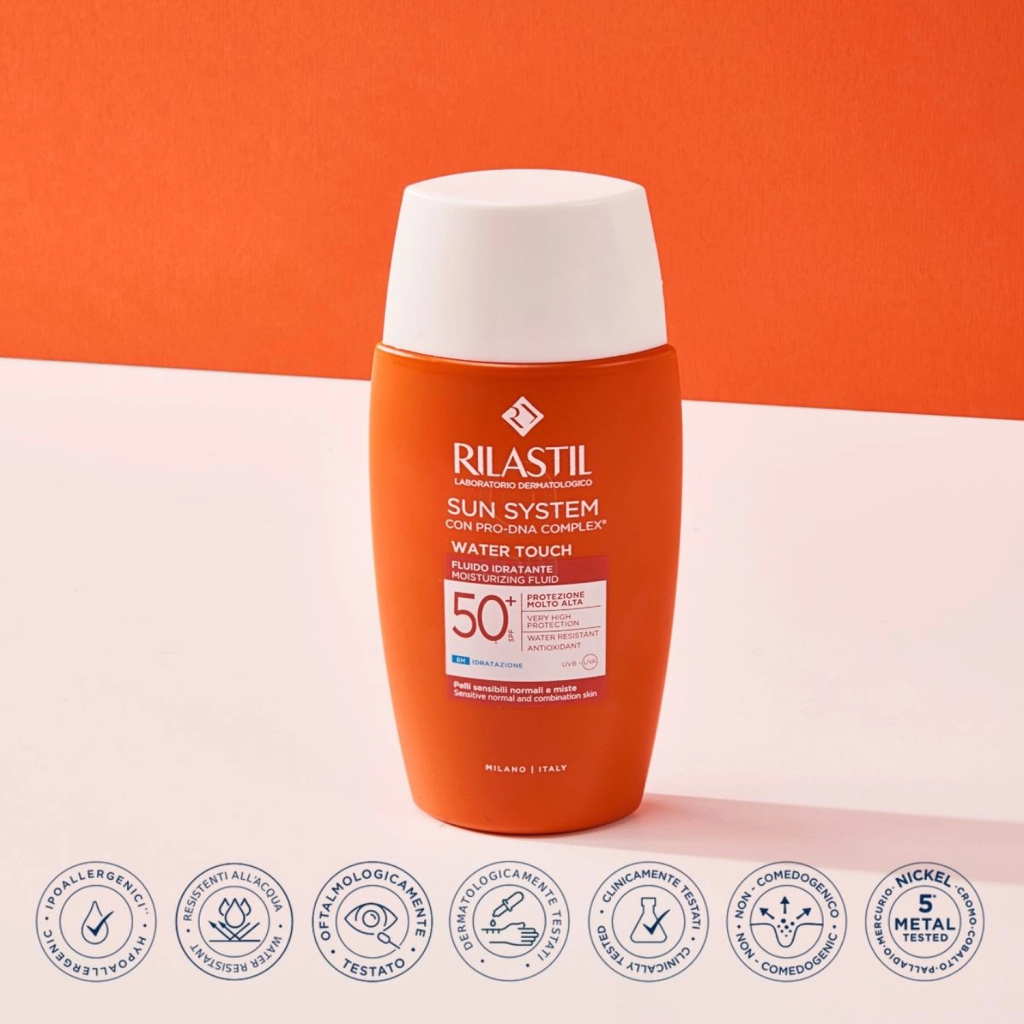 Rilastil Sun System Water Touch, lahek fluid za zaščito pred soncem - ZF50+ (50 ml)