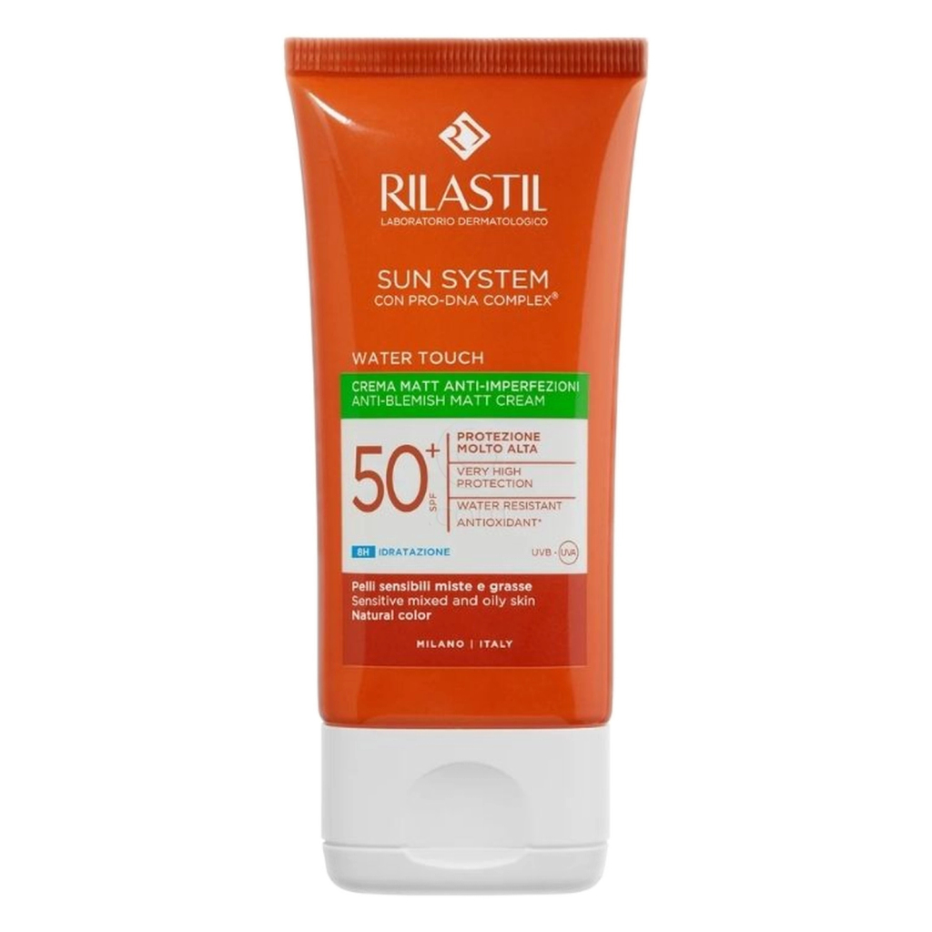 Rilastil Sun System Water Touch Matt, krema za zaščito pred soncem - ZF50+ (50 ml)