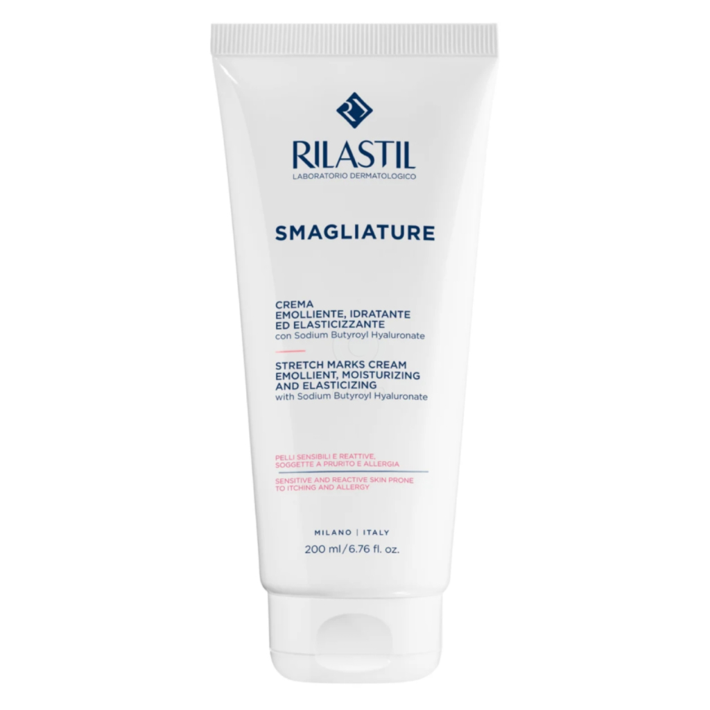 Rilastil Stretch Marks, krema proti strijam za občutljivo kožo (200 ml)