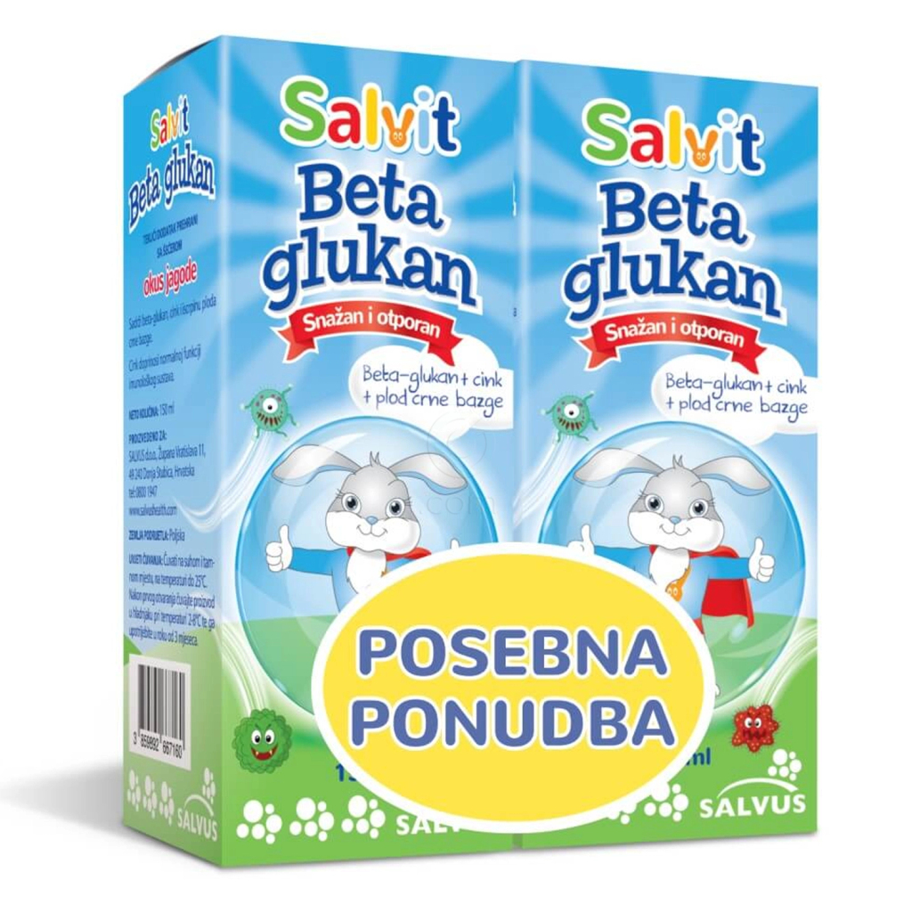 Salvit Beta Glukan, tekočina - paket (2 x 150 ml)