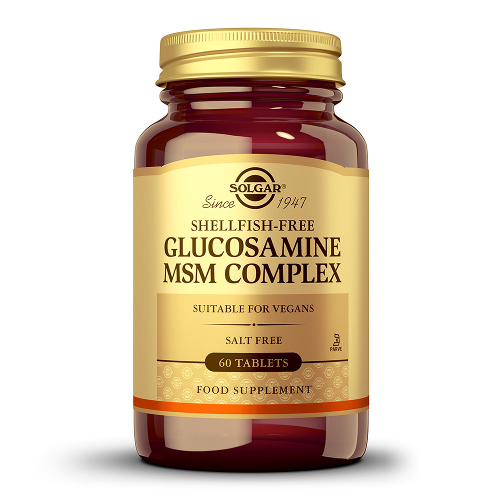 Solgar rastlinski Glukozamin in MSM kompleks, tablete (60 tablet)