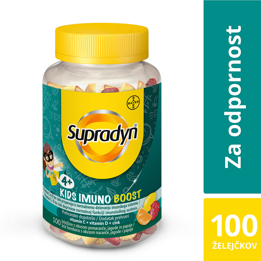 Supradyn Kids Imuno Boost, želejčki (100 želejčkov)