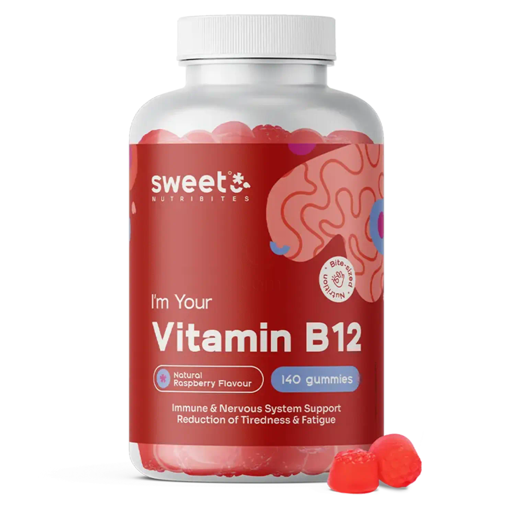 Sweet Nutribites Vitamin B12 500 µg, gumijasti bonboni (140 gumijastih bonbonov)