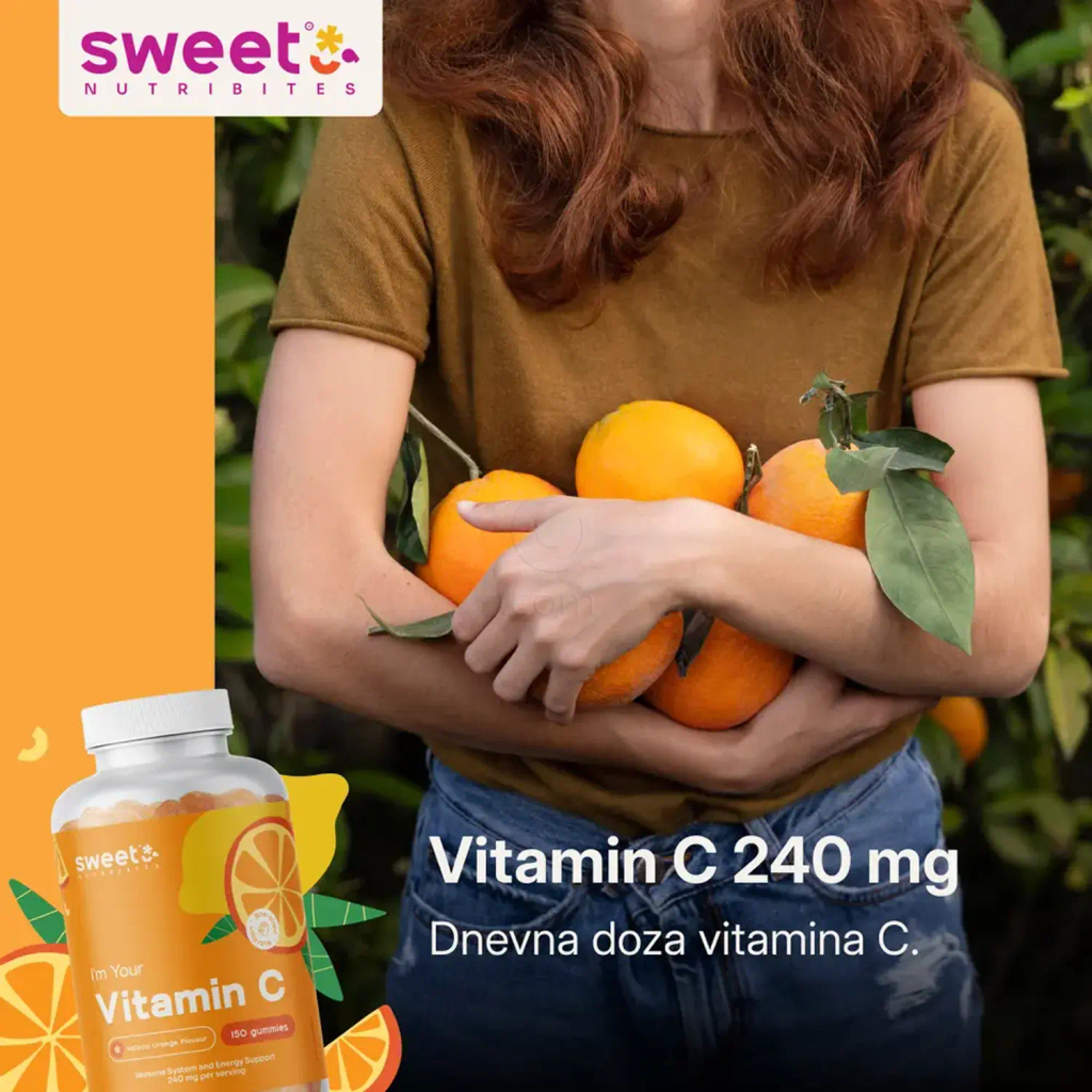 Sweet Nutribites Vitamin C 240 mg, gumi bonboni (150 gumi bonbonov)