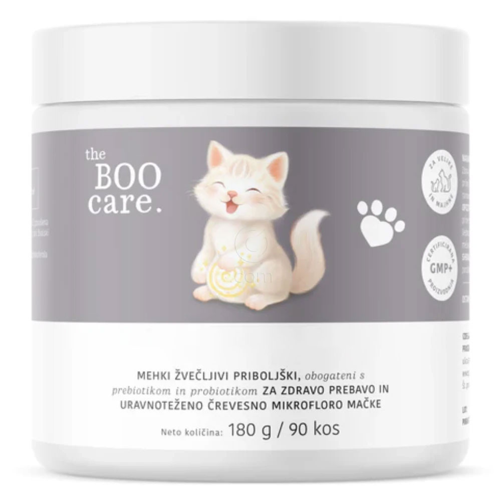 The BOO Care, dopolnilna krmna mešanica za mačke - mikroorganizmi (90 priboljškov)