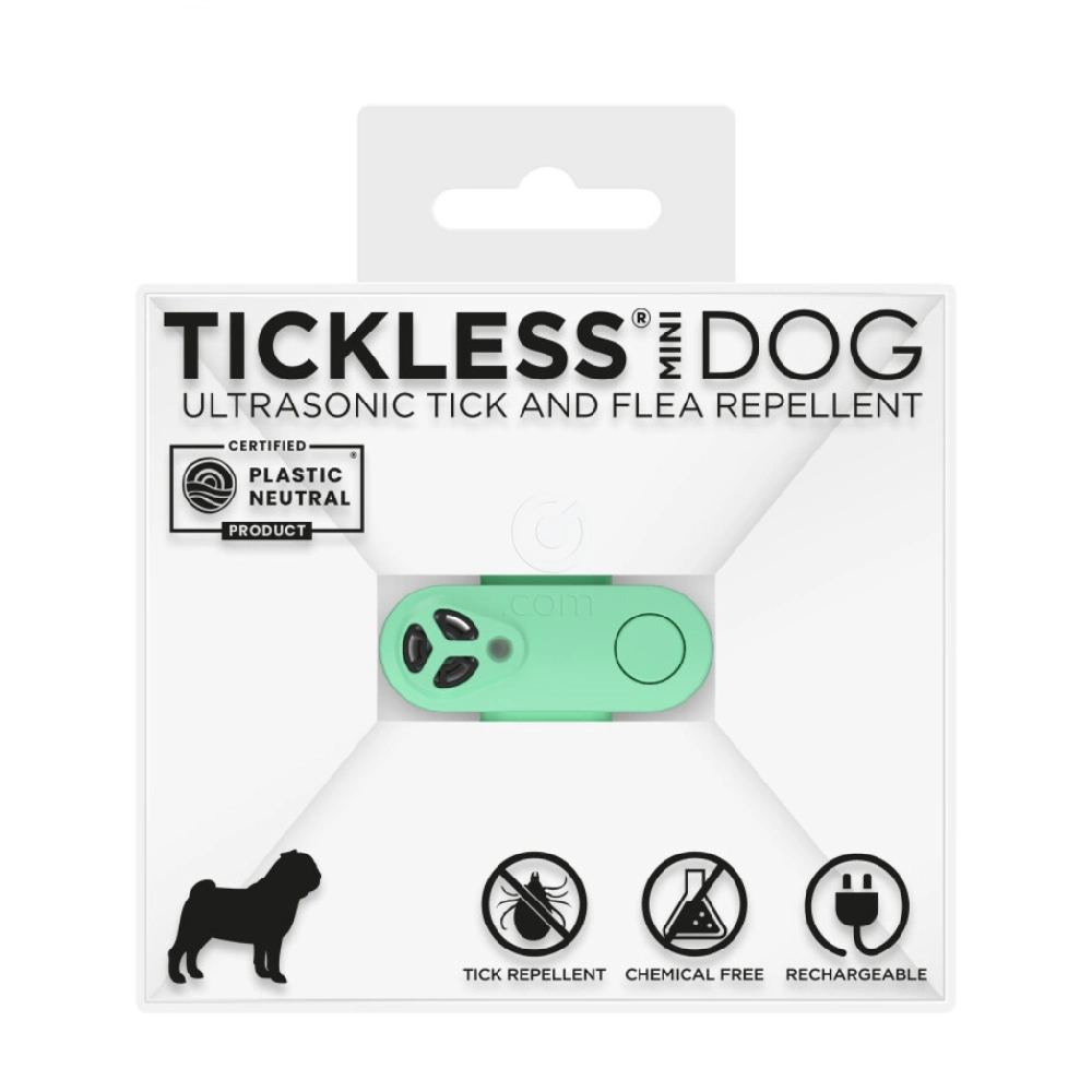 Tickless MINI, ultrazvočni odganjalec klopov in bolh za pse vseh velikosti in mačke - Mint (1 naprava)
